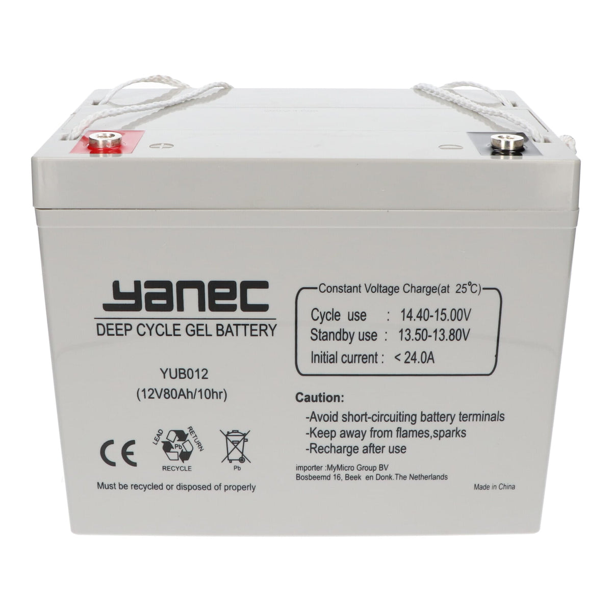 Batería de gel yanec 12V 80AH