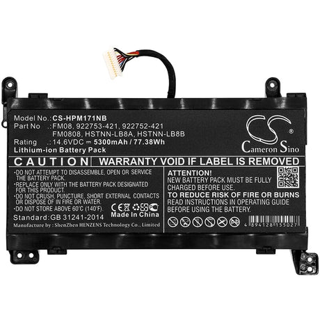 Batería para portátil 5300mah (12 pines)