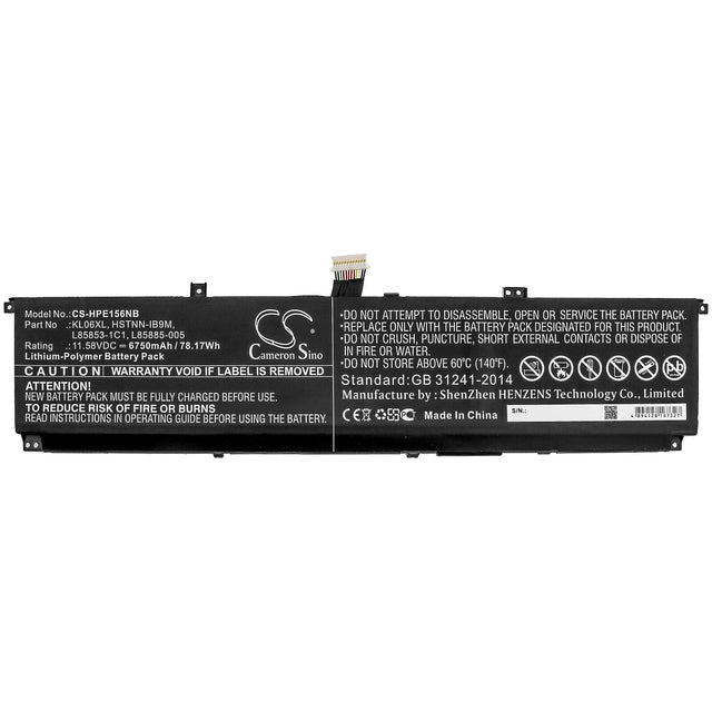 Batería del ordenador portátil 6750mah