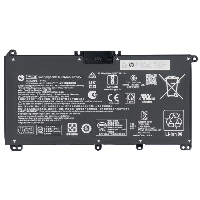 Batería de laptop HP 3440 mAh