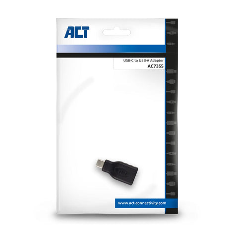 Adaptador Act USB-C negro ac7355
