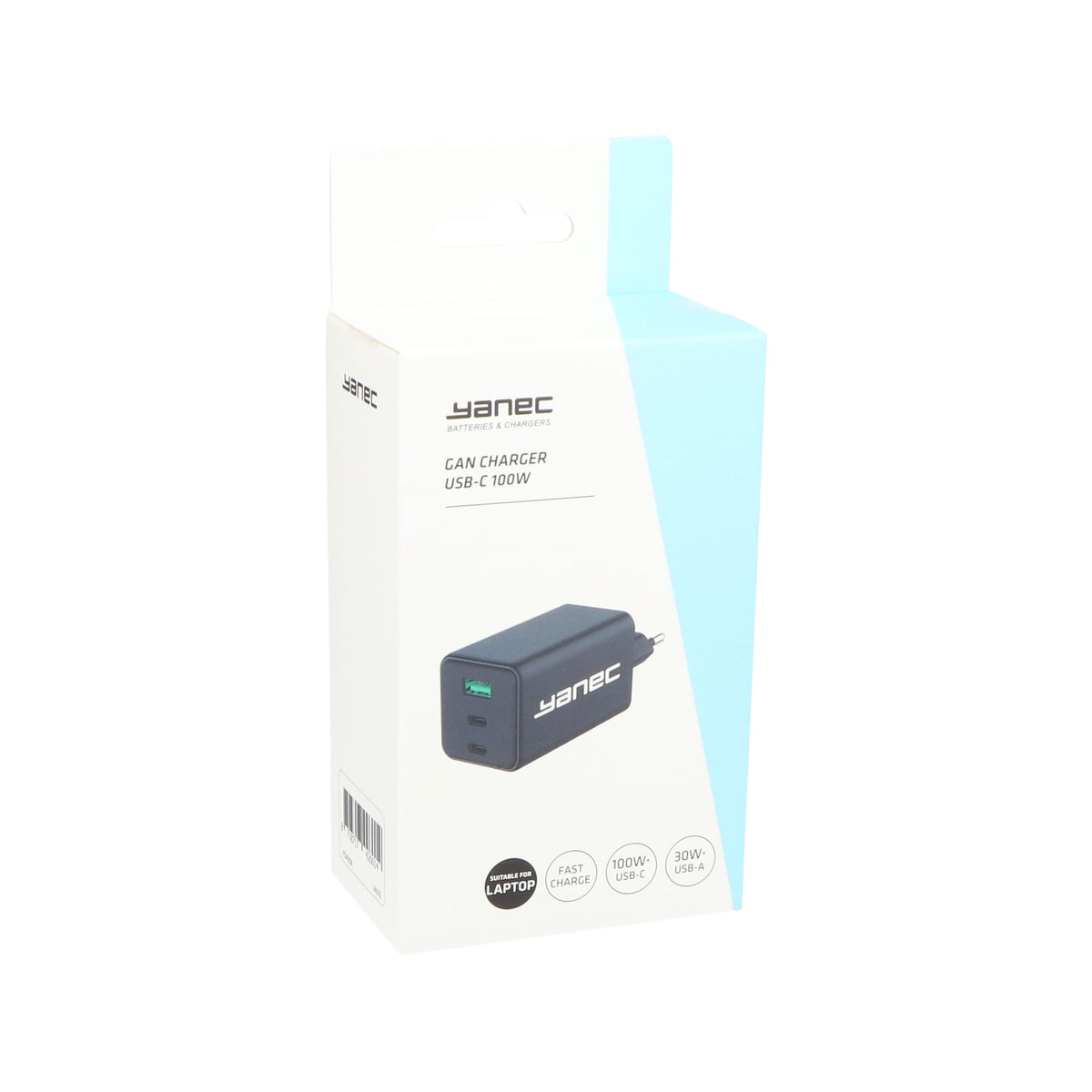 Cargador Act Yanec Compe Gan USB-A USB-C 100W