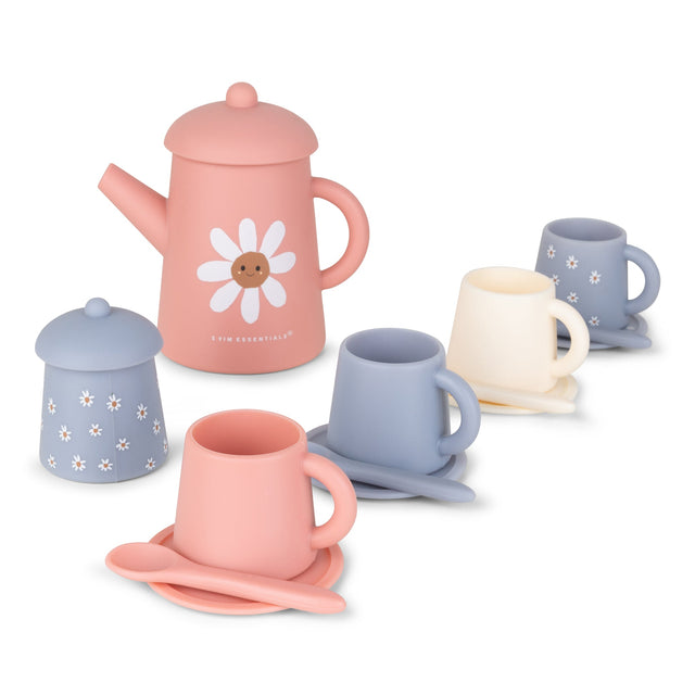 Flor de margarita | juego de té multicolor