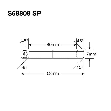 Rodamientos enduro s68808 sp - 440c inoxidable (contacto angular) - 40x53x7 (45x45°)
