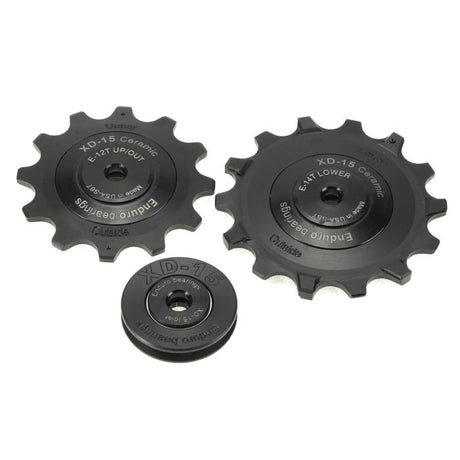 Poleas de cambio con rodamientos enduro - xd-15 - sram eagle - 12 velocidades - negro