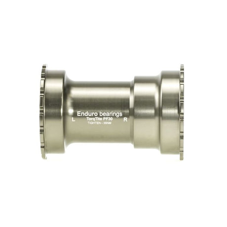 Eje de pedalier torqtite con rodamientos enduro - pf30 a 30 mm (estrecho) - inox - grafito