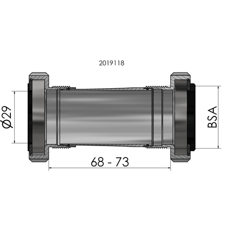 Ploadet Elvedes Sram Dub BSA para Race MTB