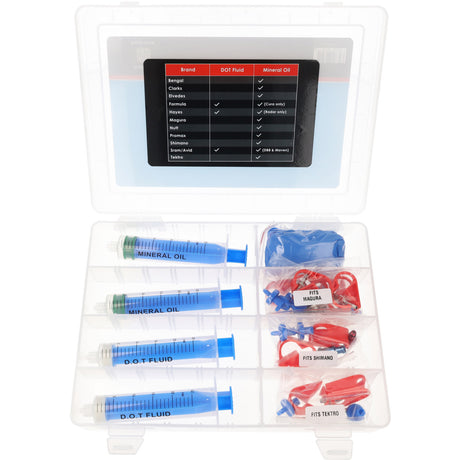 Pieza de freno Elvedes. kit de desaireación hidráulica universal para reemplazar el fluido mineral dot