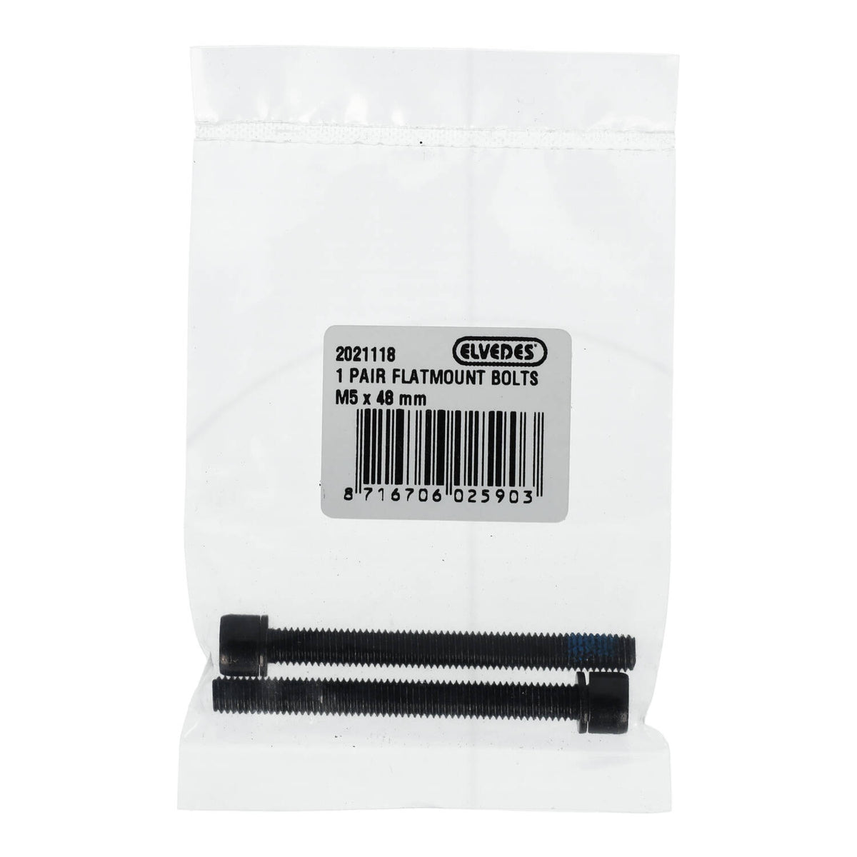 Elvedes 1 paar flatmount bouten m5 × 48 mm