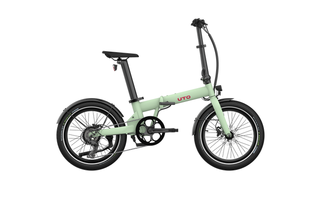 Bicicleta eléctrica plegable uto og20 v0 verde