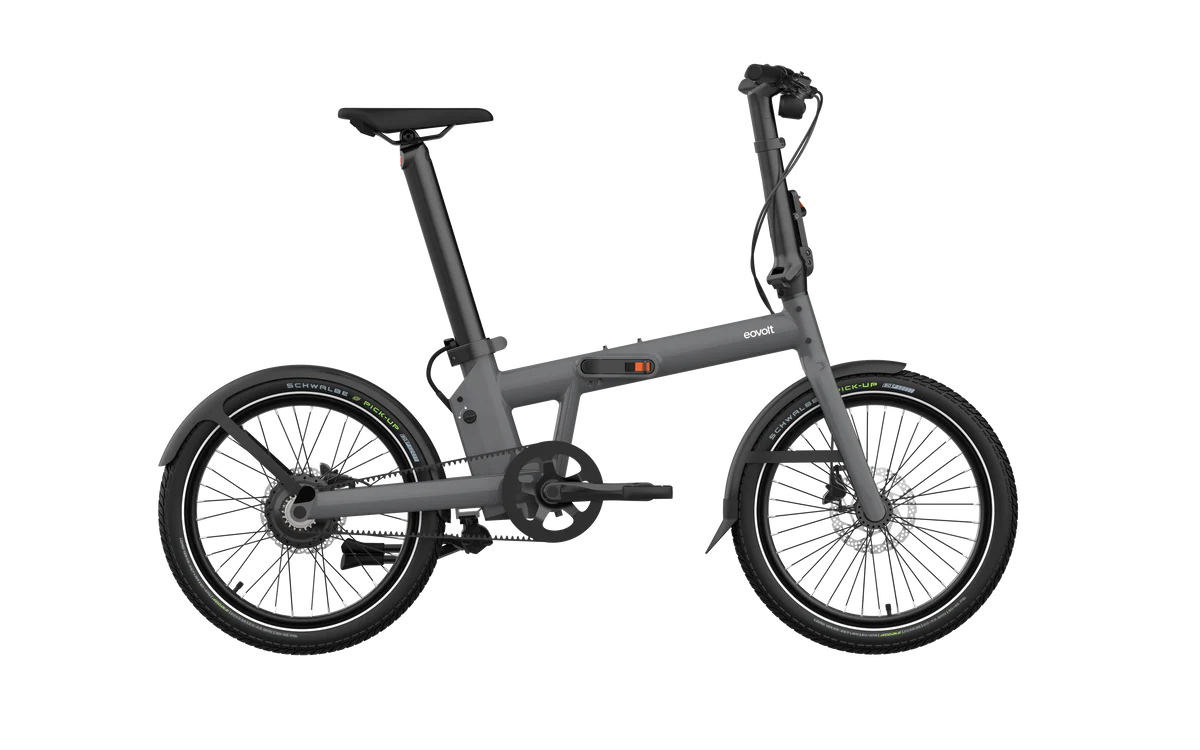 Bicicleta eléctrica plegable Eovolt Evening Pro 20 V1 gris