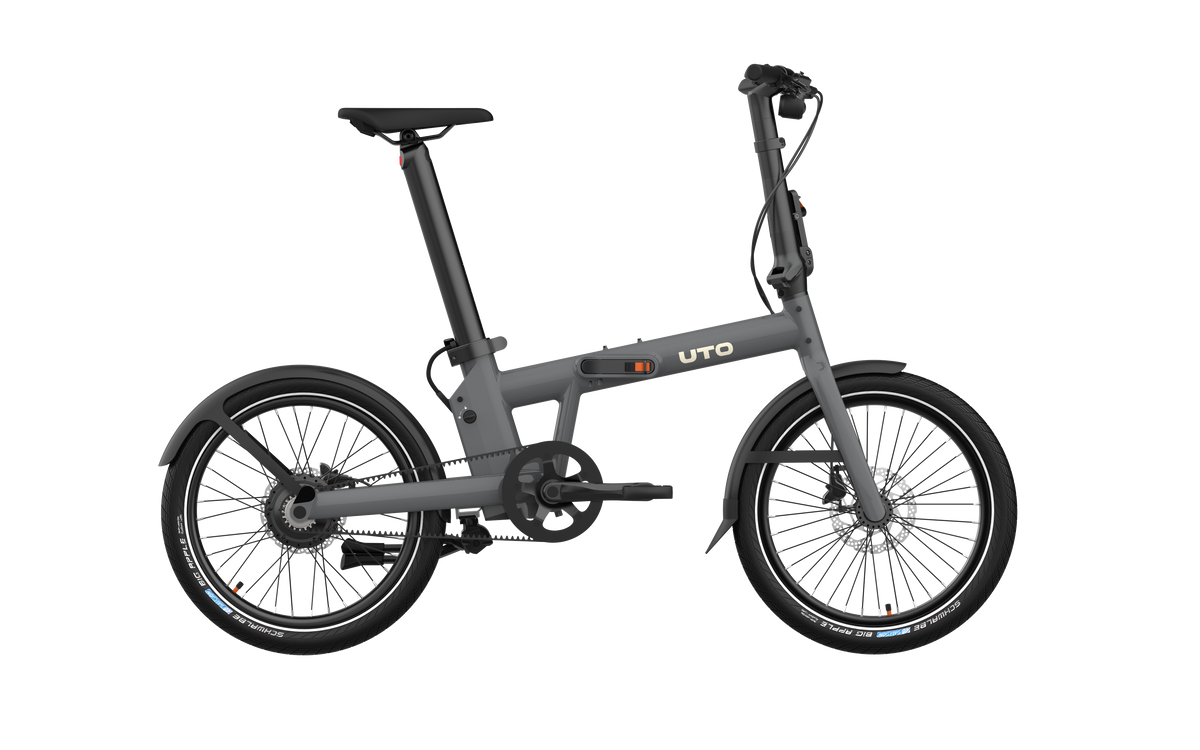 Bicicleta eléctrica plegable uto pro20 v2 gris