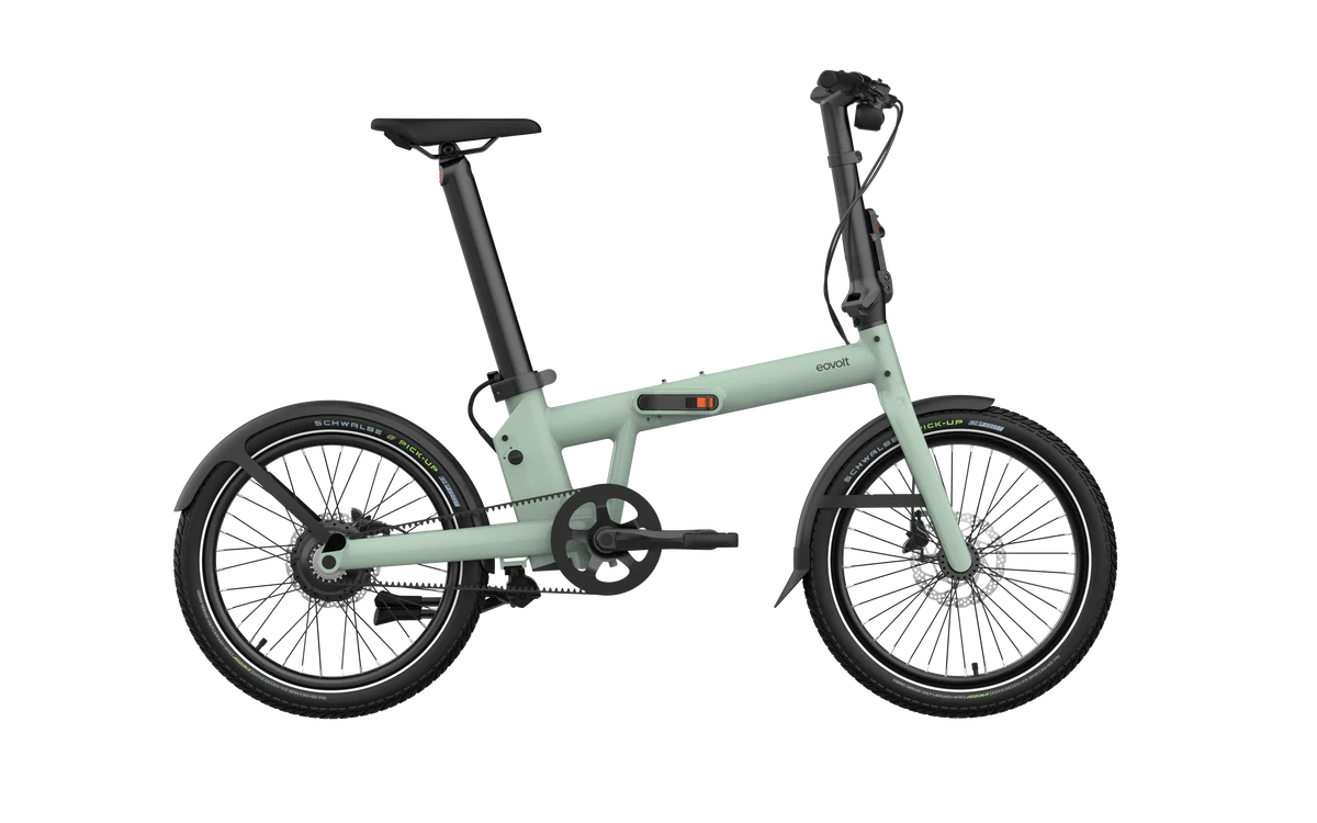 Bicicleta eléctrica plegable eovolt Evening pro 20 v0 verde