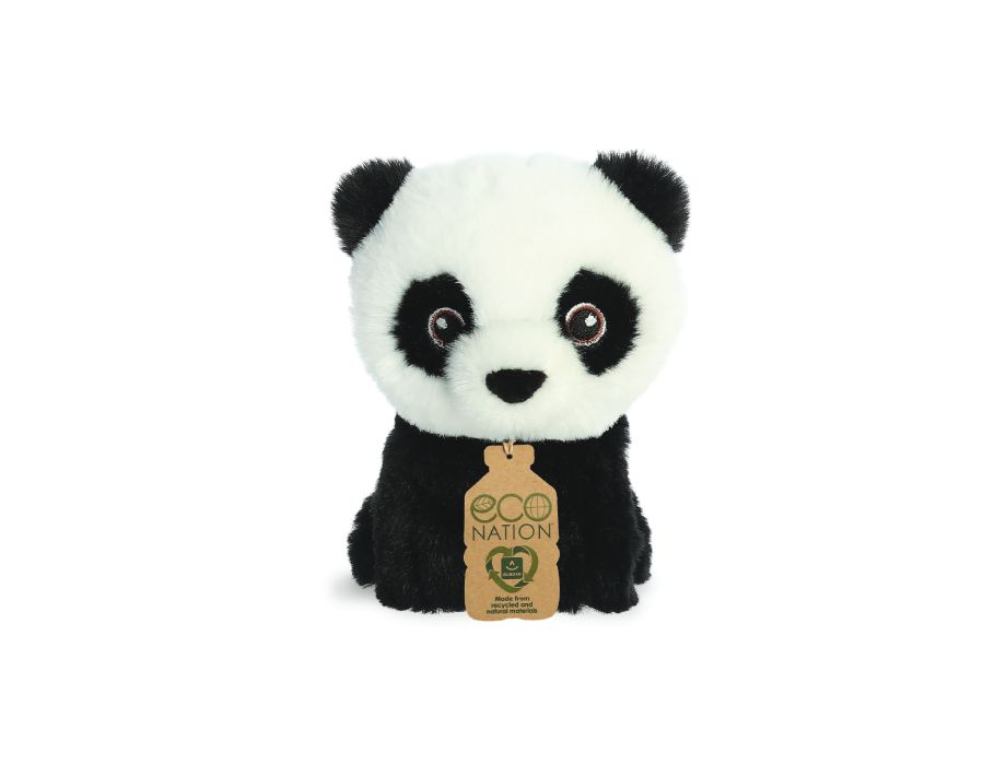 Peluche Eco Nation - mini - panda - 13 cm