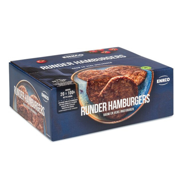Hamburguesa de ternera Enkco (20x 100 gr)