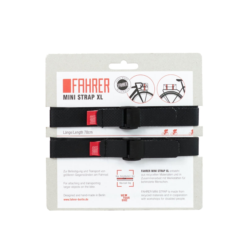 Fahrer cargo mini correa xl 70x2cm negro (2 piezas)