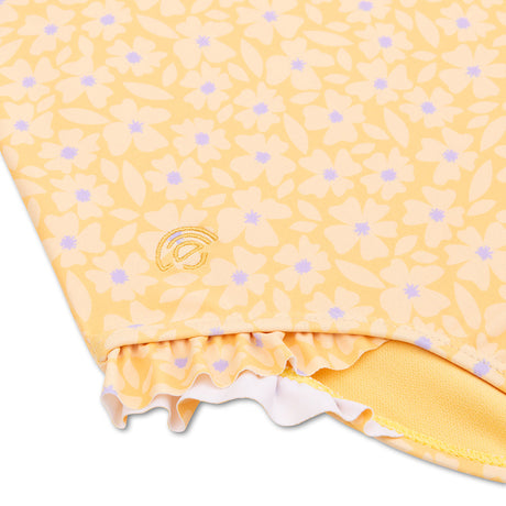 florido | traje de baño amarillo uv para niñas