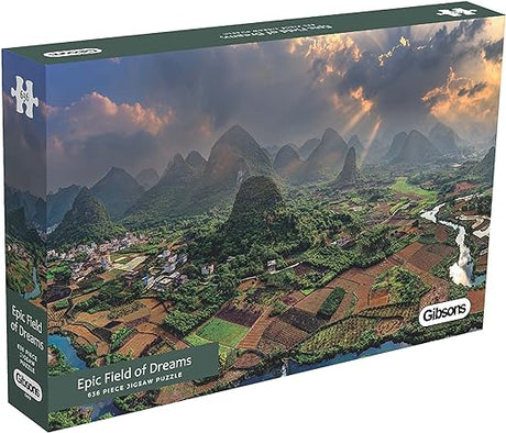 Rompecabezas de Gibson: campo épico de sueños en Guilin China - 636 piezas