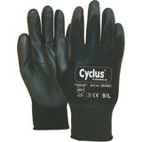 Cycplus Work Gloves Pu-Flex L (9) Negro