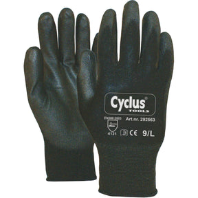 Cycplus Work Gloves Pu-Flex L (9) Negro