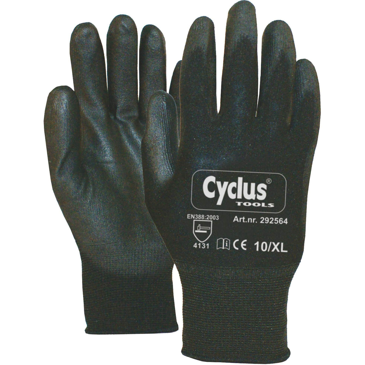 Cycplus Work Gloves PU-FLEX XL (10) Negro