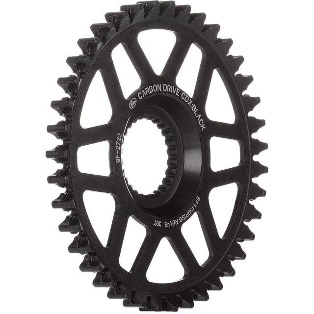 Piñón Gates cdx 39d piñón de línea de aleta cromoly negro