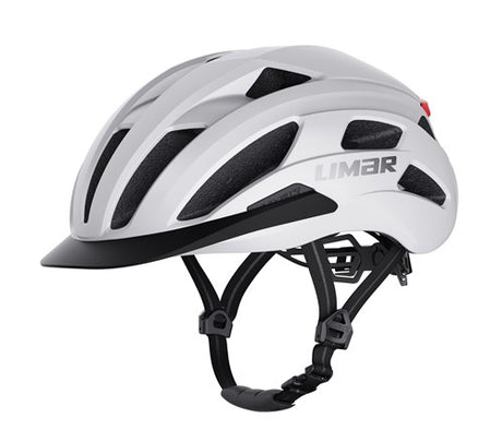 Limar casco torino l 57-61 blanco mate con LED