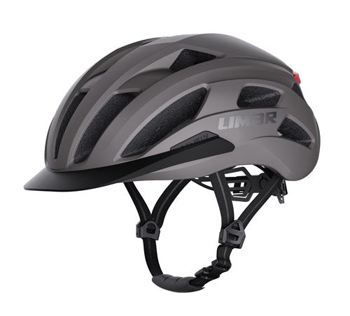 Limar casco torino l 57-61 gris mate con LED