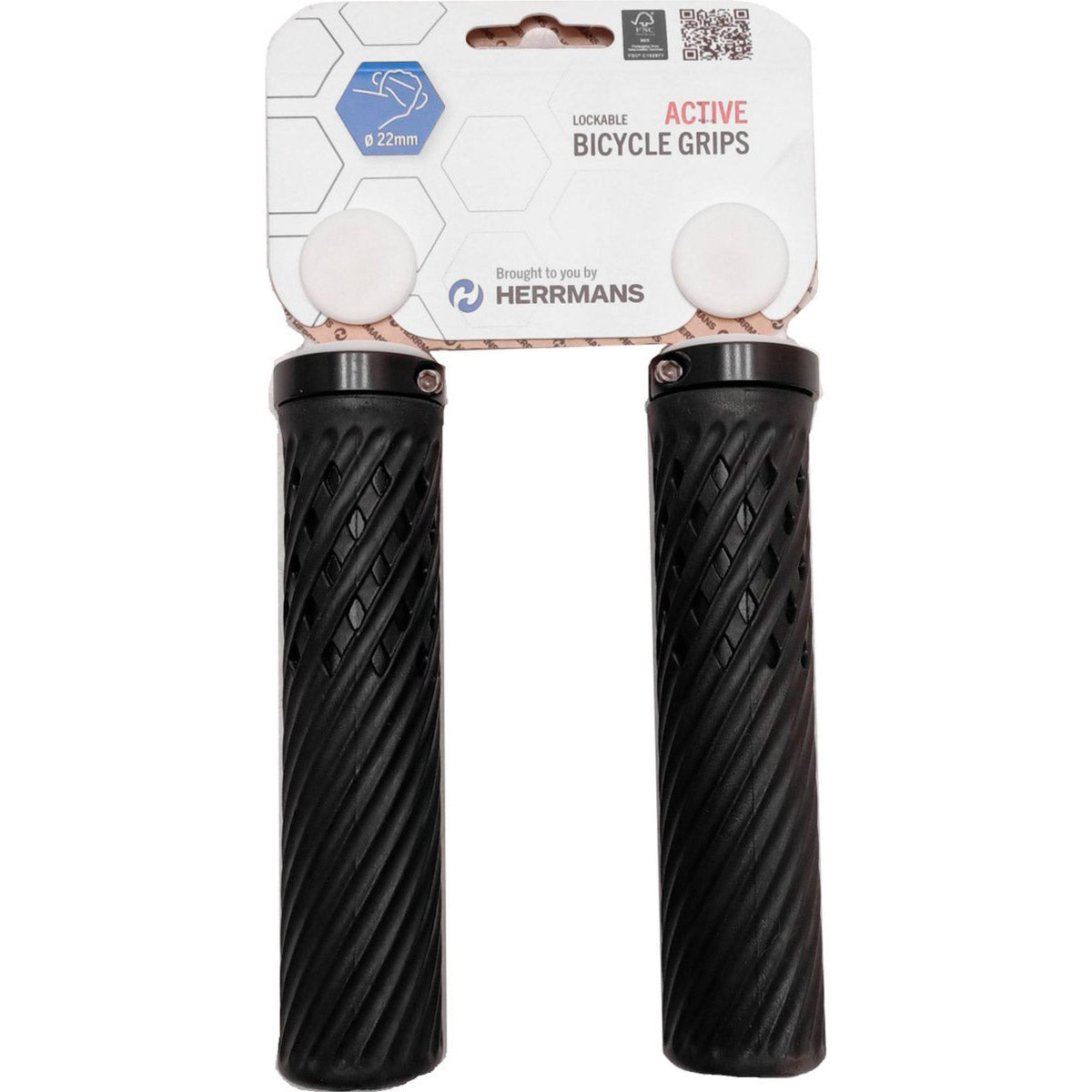 Herrmans juego de manillas luna lockring 130 130mm negro