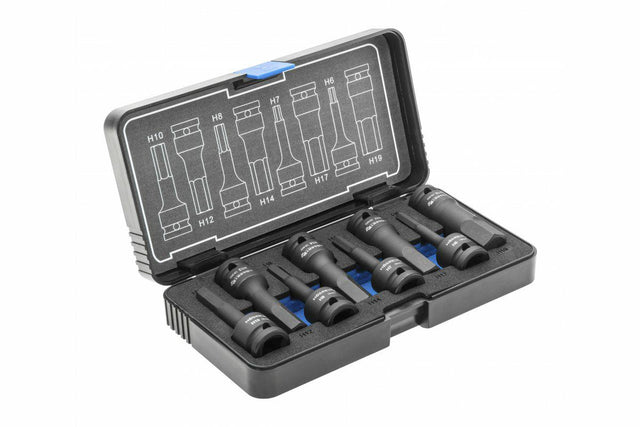 Hogert hex-inslagsleutel ingesteld 8szt. 1 2 , crmo
