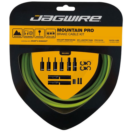 Jagwire mountain pro kit de frenos - verde orgánico