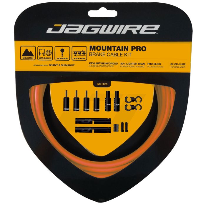 Jagwire mountain pro kit de frenos - naranja