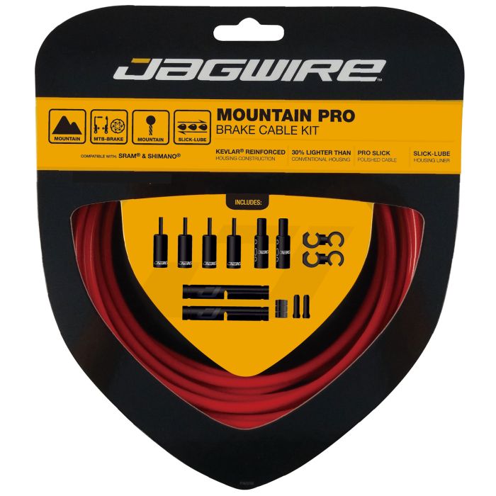 Kit de frenos Jagwire mountain pro - rojo