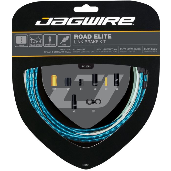 Jagwire road elite link kit de frenos - azul