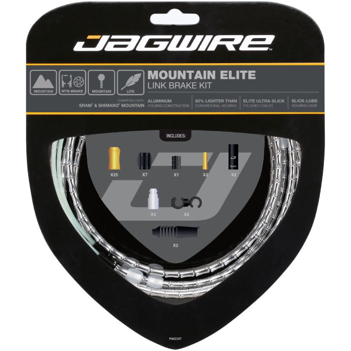 Kit de frenos Jagwire mountain elite link - plateado