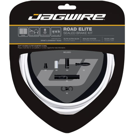 Kit de frenos sellados Jagwire road elite - blanco