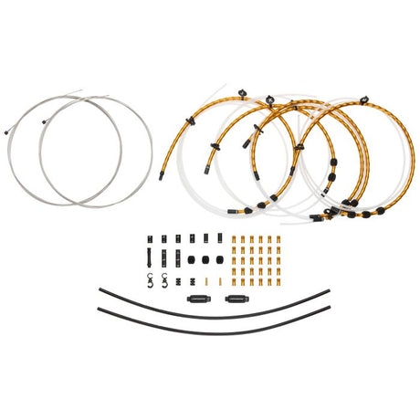 Jagwire 2x kit de cambio elite link - dorado