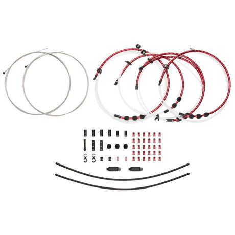 Jagwire 2x kit de cambio elite link - rojo