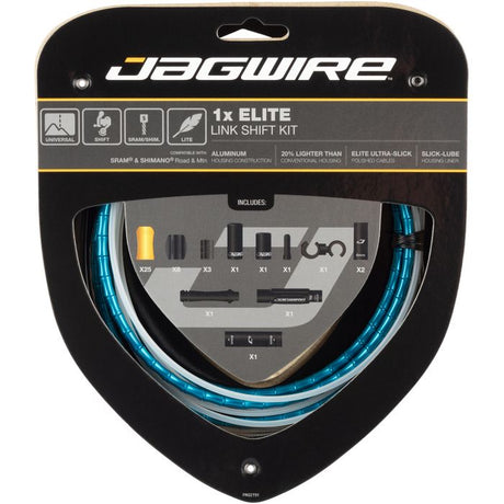 Jagwire 1x kit de cambio elite link - azul