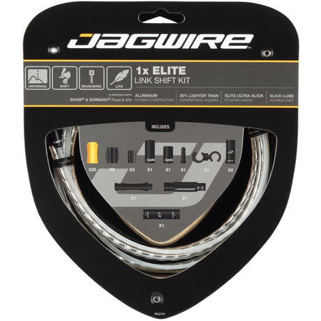 Jagwire 1x kit de cambio elite link - plateado