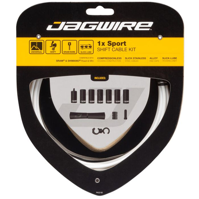 Jagwire 1x kit de cambio deportivo - blanco