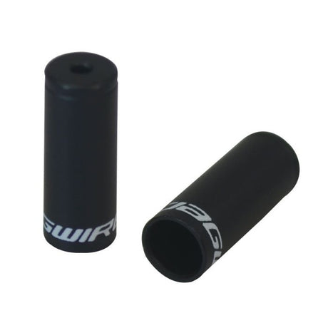 Tapas de extremo Jagwire abiertas - cuentagotas de 3 mm - aleación (50 piezas) - negro