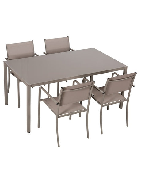 Master set tuinmeubilair livorno 4 stoelen + tafel