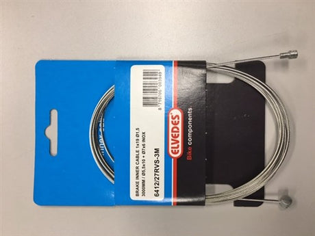 Elvedes Rem Binnenkabel 2250 mm de acero inoxidable V-N-NIPPEL 6412 27RVS-49