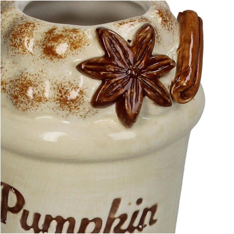 Kersten vaas pumpkin spice latte dolomite ivory 9x9x13.5cm