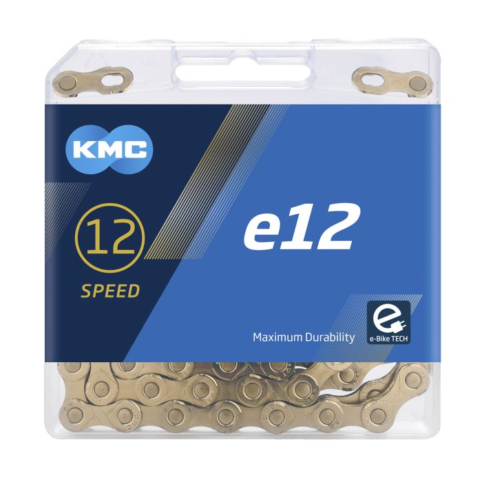 Bicicleta eléctrica kmc e12 ti-n gold 130 -deslizamientos de 12 velocidades