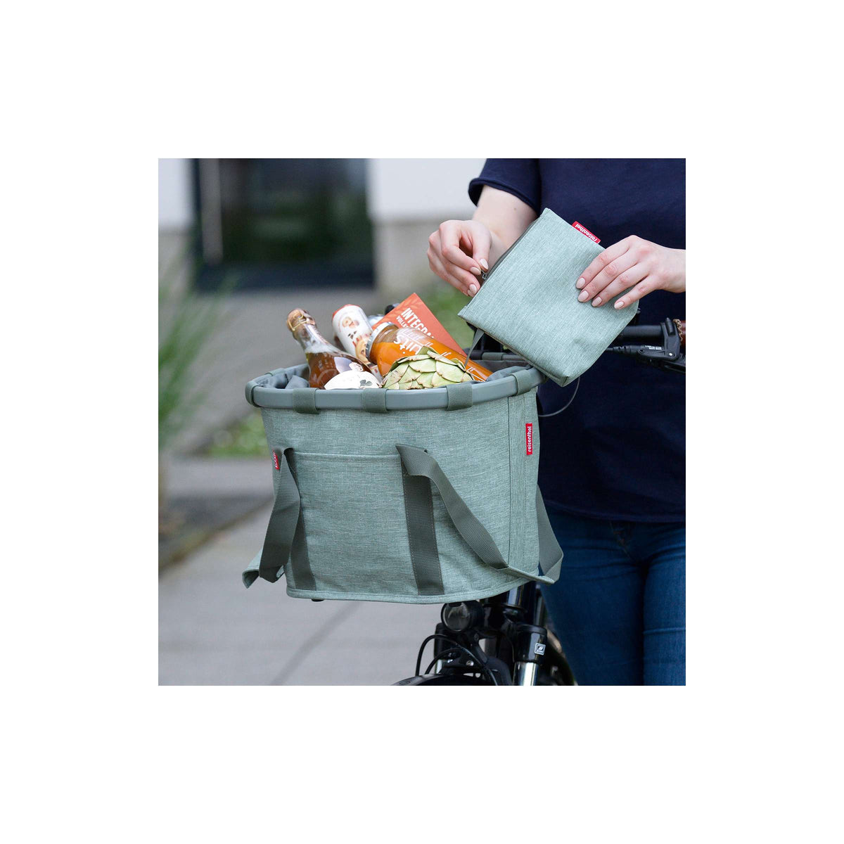 Reisenthel korb bikebasket bolsa de compras bikebasket sierras helicoidales