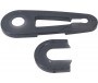 Aldo protector de cadena bicicleta eléctrica de 18 pulgadas negro