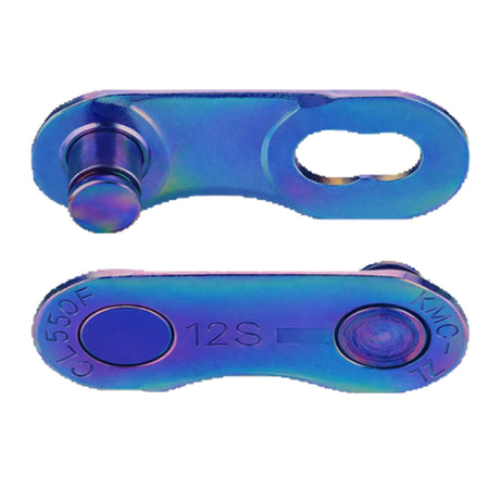 Kmc conector verschlussglied flatnr aurora azul tarjeta 2 piezas