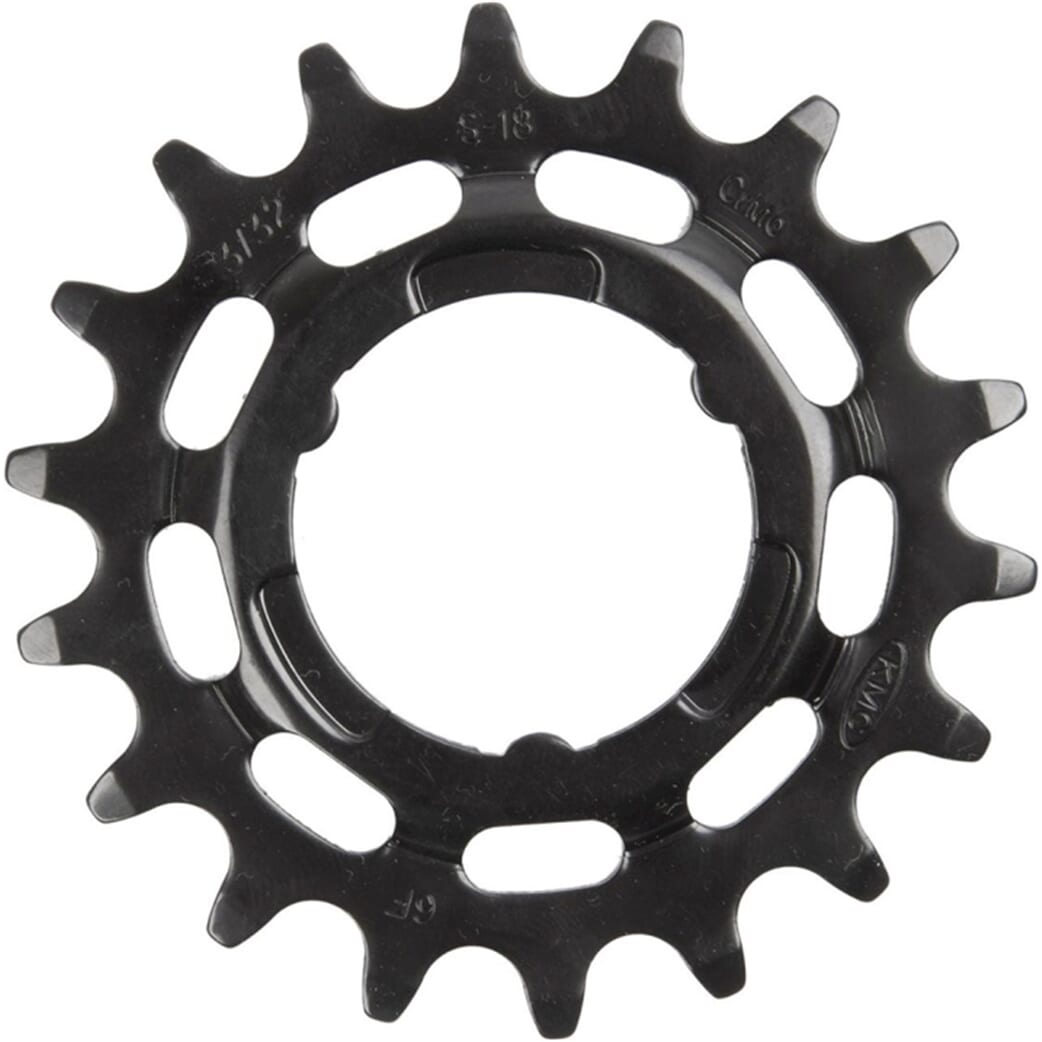 KMC Gear Shimano estrecho 18T trasero negro